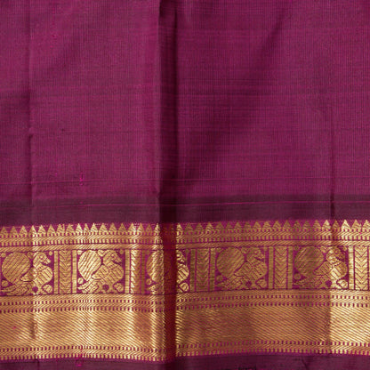 Pink And Wine Kanchipuram Silk Saree For Bridal Wear PV NYC 1645