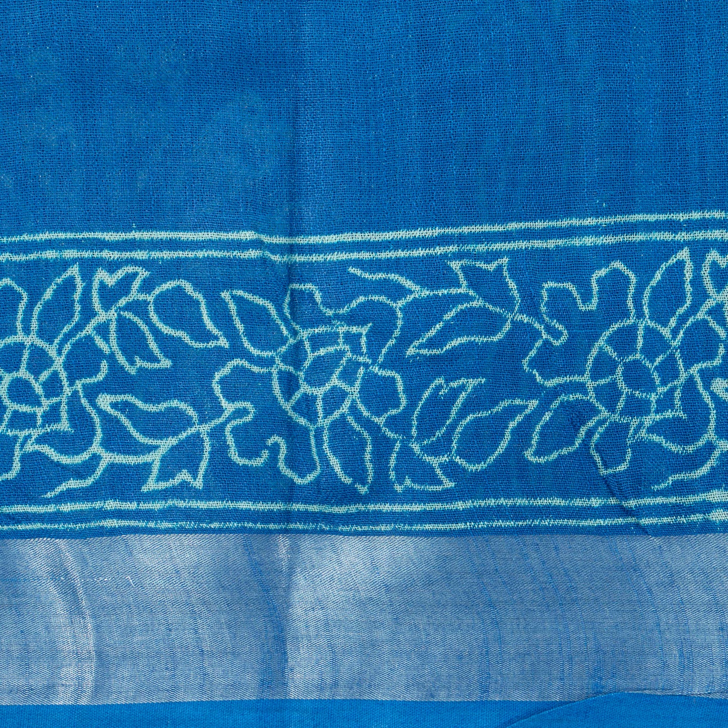 Blue Cotton Saree Handwoven PV YU 2069