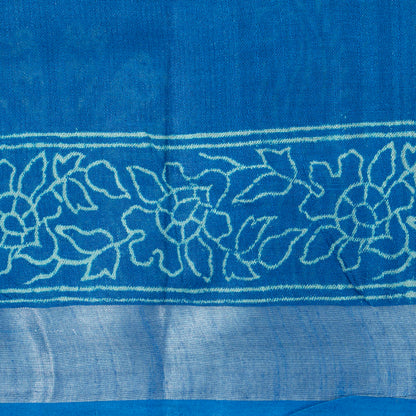 Blue Cotton Saree Handwoven PV YU 2069