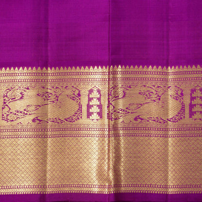 Sea Green And Magenta Kanchipuram Silk Saree For Wedding Wear PV NYC 1579