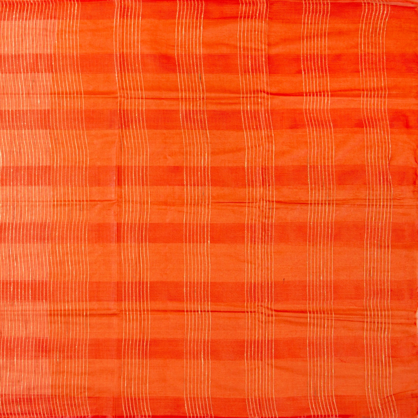 Orange Kota Handwoven Silk Saree PKT 2061