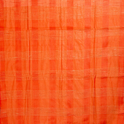 Orange Kota Handwoven Silk Saree PKT 2061