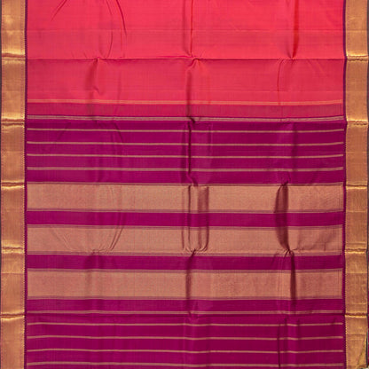 Pink And Magenta Kanchipuram Silk Saree For Festive Wear PV NYC 1721