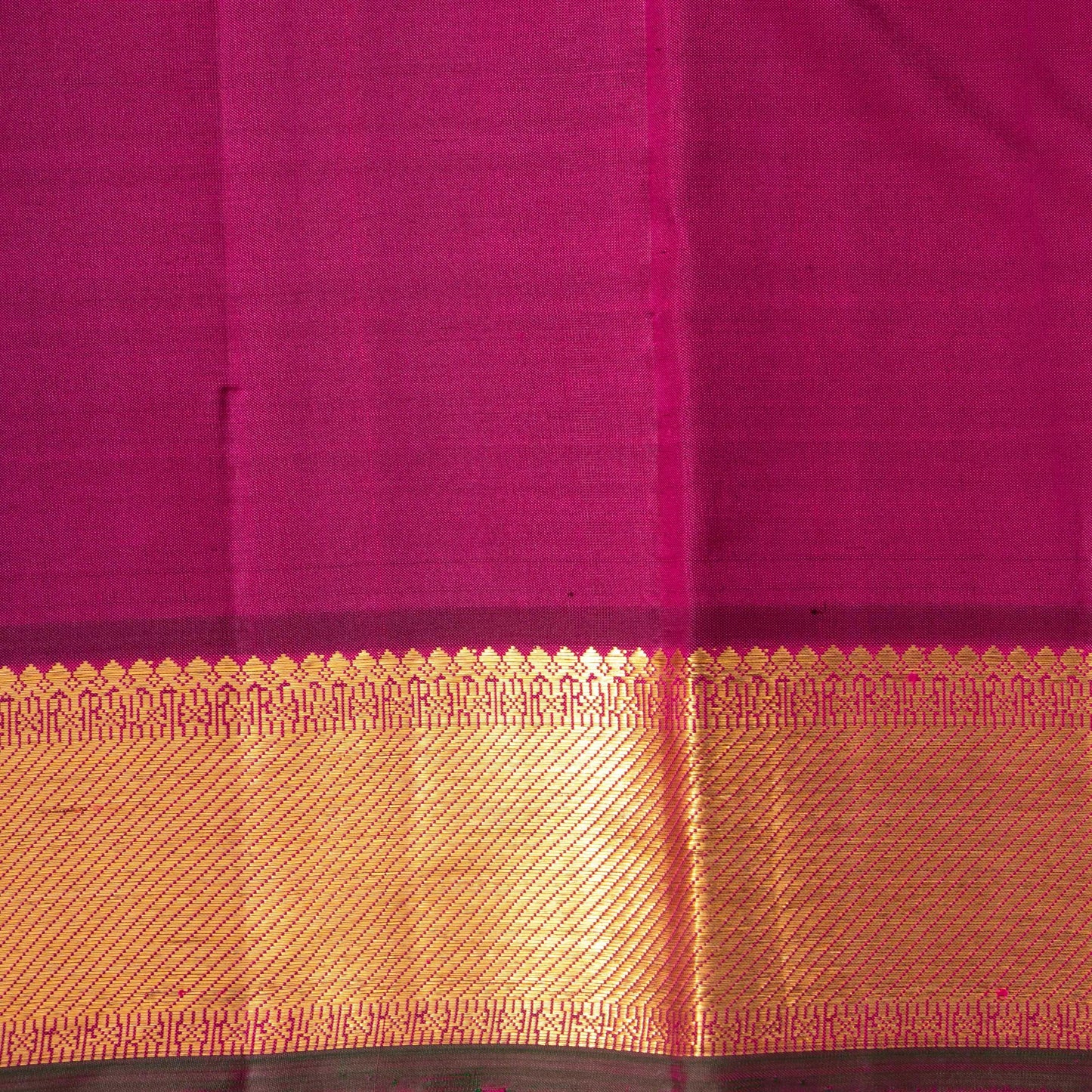 Pink And Magenta Kanchipuram Silk Saree For Festive Wear PV NYC 1721