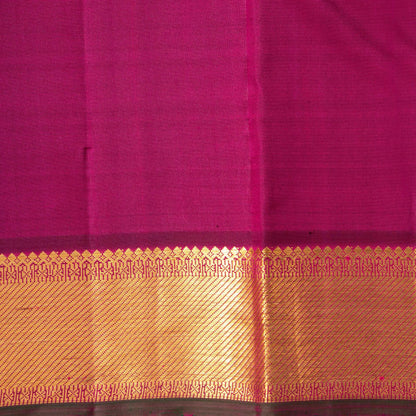 Pink And Magenta Kanchipuram Silk Saree For Festive Wear PV NYC 1721