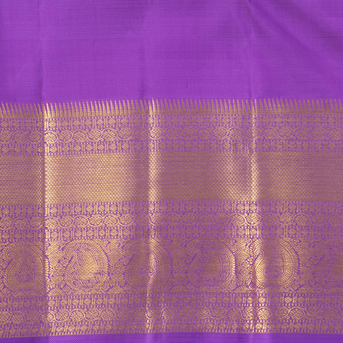 Pastel Pink And Lavender Kanchipuram Silk Saree For Wedding Wear PV NYC 1612