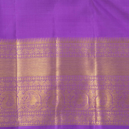 Pastel Pink And Lavender Kanchipuram Silk Saree For Wedding Wear PV NYC 1612
