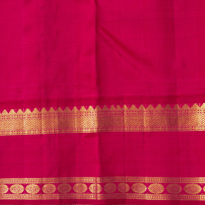 Yellow And Pink Kanchipuram Silk Saree For Bridal Wear PV NYC 1637