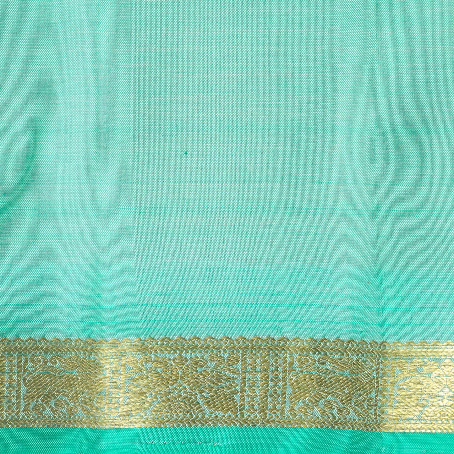 Pastel Pink And Green Kanchipuram Silk Saree For Festive Wear PV NYC 1606