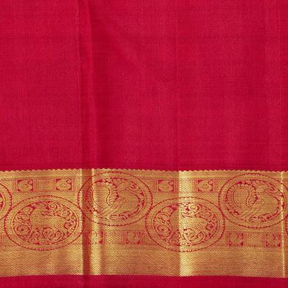 Red Kanchipuram Silk Saree For Bridal Wear PV NYC 1599
