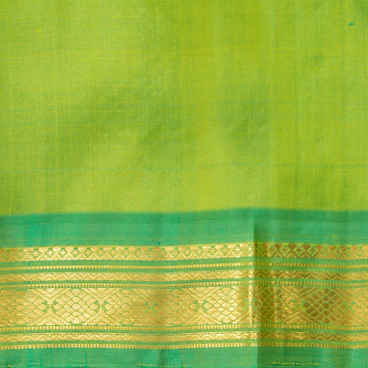 Green Kanchipuram Silk Saree For Festive Wear PV NYC 1625