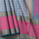 Grey Kanchipuram Silk Saree With No Zari For Office Wear PV RM NZ 498