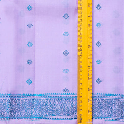 Lavender Kanchipuram Silk Saree With No Zari For Office Wear PV RM NZ 510 - Silk Sari - Panjavarnam PV RM NZ 510