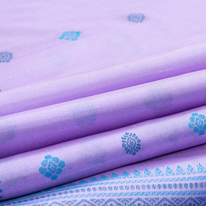 Lavender Kanchipuram Silk Saree With No Zari For Office Wear PV RM NZ 510 - Silk Sari - Panjavarnam PV RM NZ 510