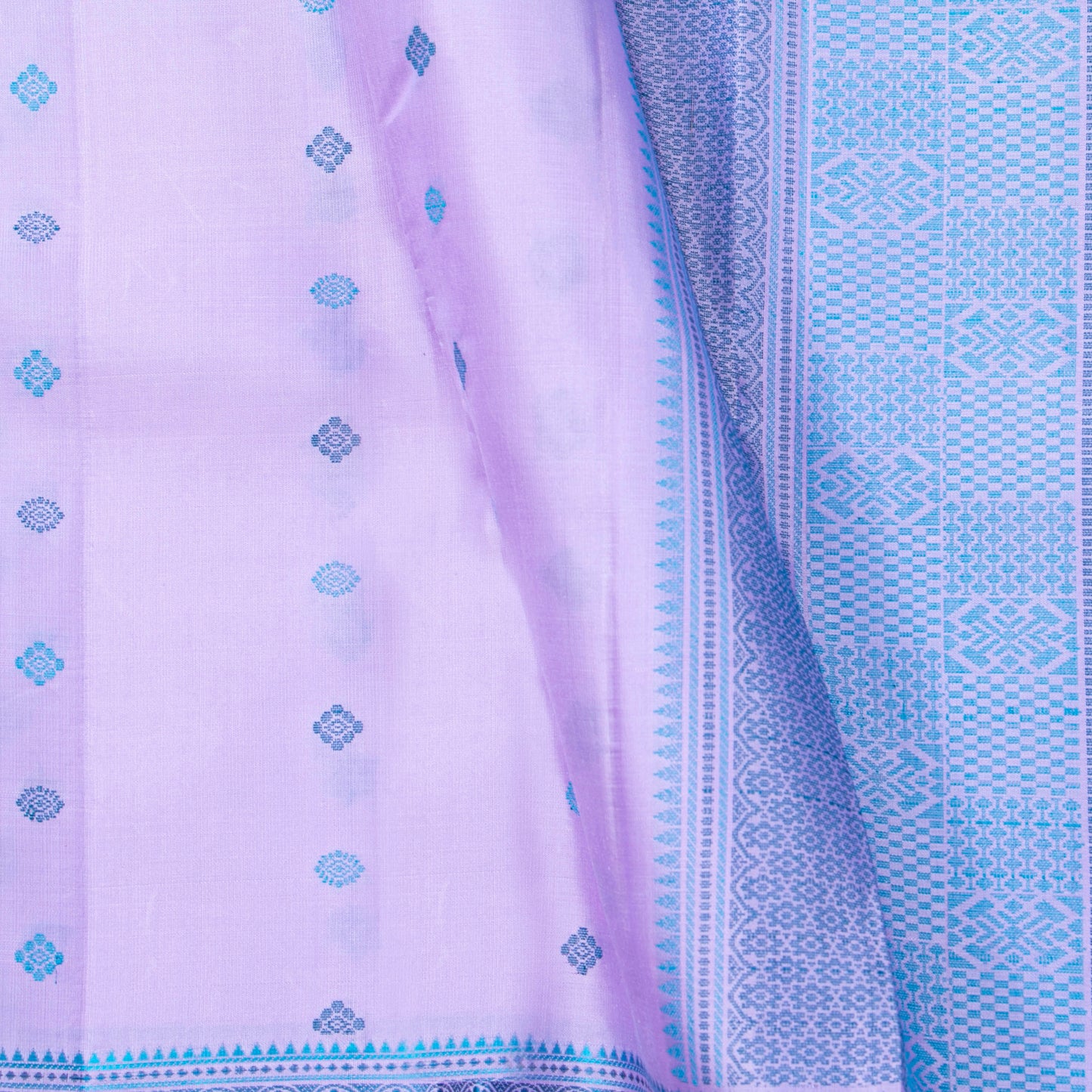 Lavender Kanchipuram Silk Saree With No Zari For Office Wear PV RM NZ 510 - Silk Sari - Panjavarnam PV RM NZ 510