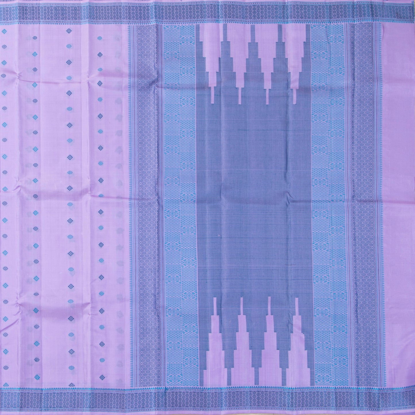 Lavender Kanchipuram Silk Saree With No Zari For Office Wear PV RM NZ 510 - Silk Sari - Panjavarnam PV RM NZ 510