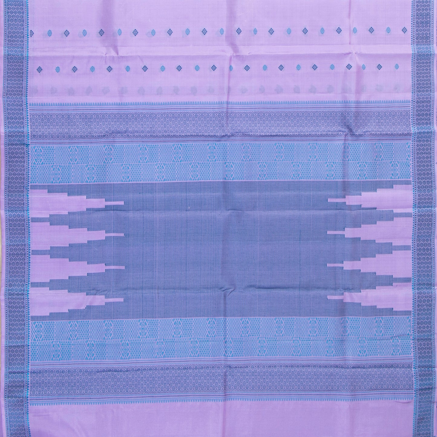 Lavender Kanchipuram Silk Saree With No Zari For Office Wear PV RM NZ 510 - Silk Sari - Panjavarnam PV RM NZ 510