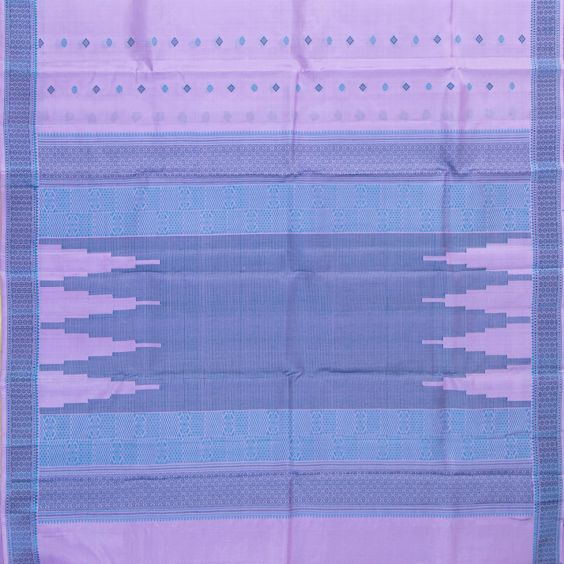 Lavender Kanchipuram Silk Saree With No Zari For Office Wear PV RM NZ 510 - Silk Sari - Panjavarnam PV RM NZ 510
