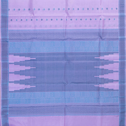 Lavender Kanchipuram Silk Saree With No Zari For Office Wear PV RM NZ 510 - Silk Sari - Panjavarnam PV RM NZ 510