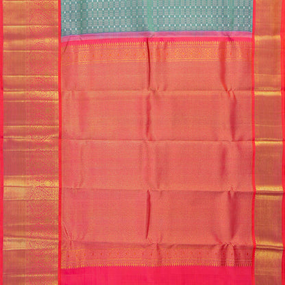 Blue And Pink Kanchipuram Silk Saree For Wedding Wear PV NYC 1619