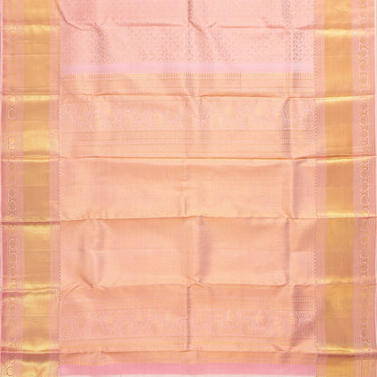 Pastel Pink Kanchipuram Silk Saree For Wedding Wear PV NYC 1621