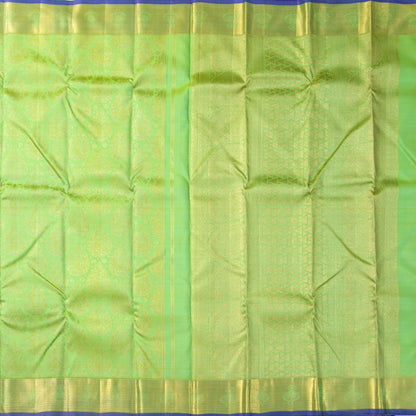 Green Kanchipuram Silk Saree For Wedding Wear PV NYC 1602