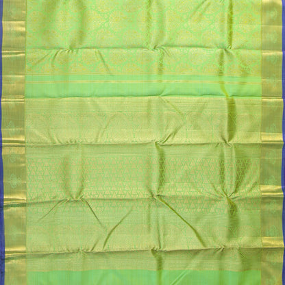 Green Kanchipuram Silk Saree For Wedding Wear PV NYC 1602