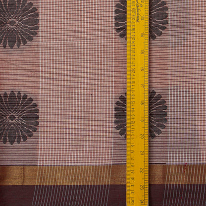 Pink Fancy Cotton Saree For Festive Wear PV MM FC 981 - Cotton Saree - Panjavarnam PV MM FC 981