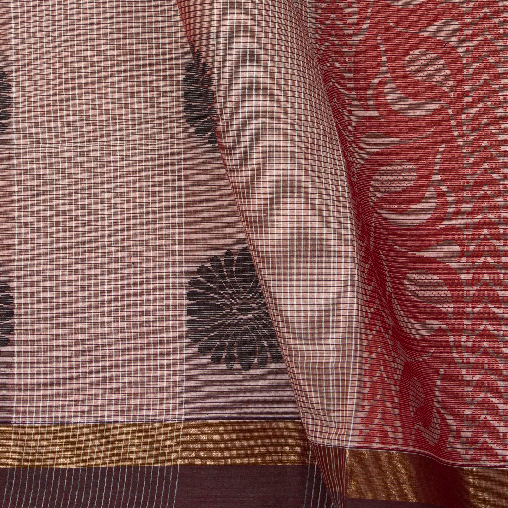 Pink Fancy Cotton Saree For Festive Wear PV MM FC 981 - Cotton Saree - Panjavarnam PV MM FC 981