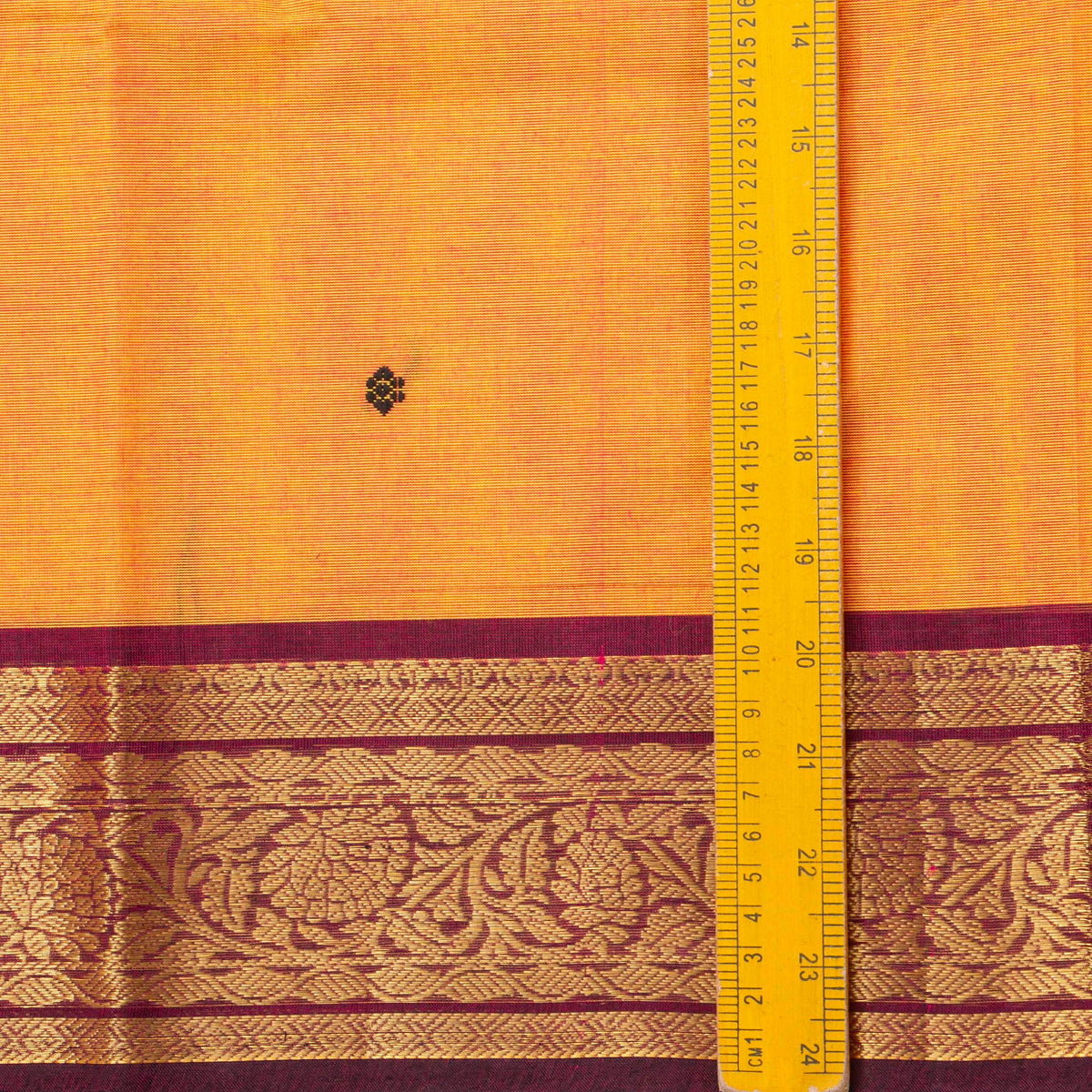 Peach And Magenta Kanchi Cotton Saree For Festive Wear PV MM KC 819