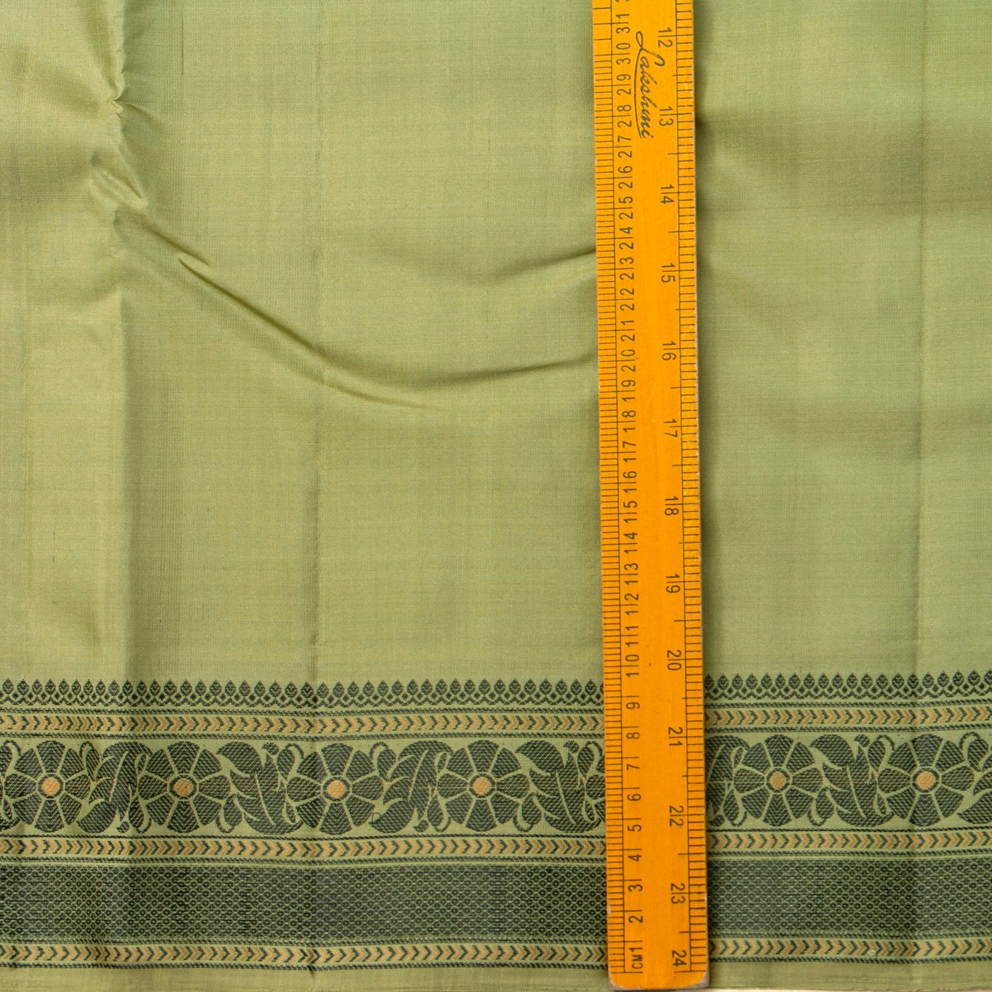 Olive Green Kanchipuram Silk Saree With No Zari For Office Wear PV RM NZ 456