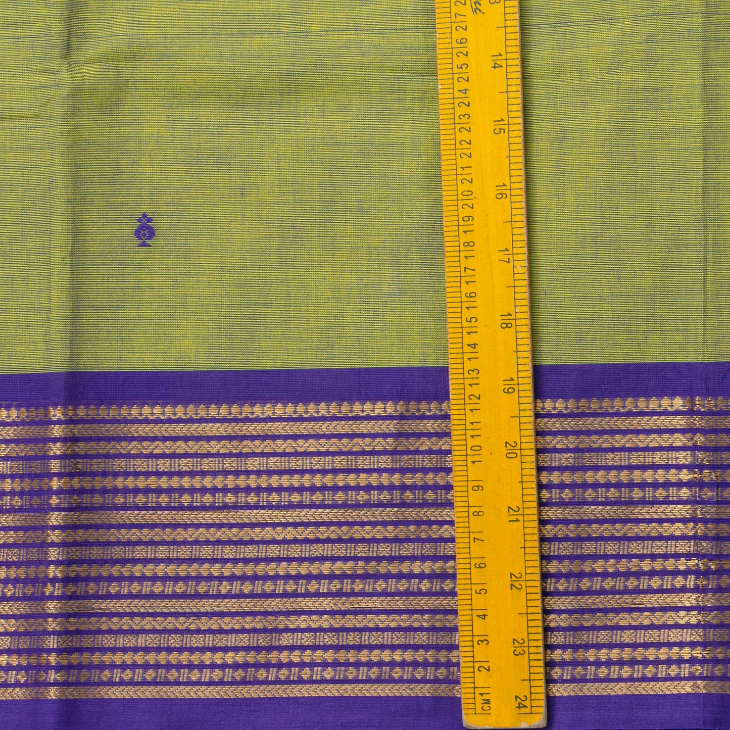 Green And Violet Kanchi Cotton Saree For Festive Wear PV MM KC 796 - Cotton Saree - Panjavarnam PV MM KC 796
