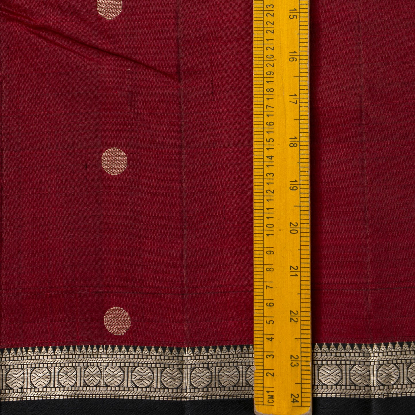 Maroon And Black Kanchipuram Silk Saree With Silver Zari For Party Wear PV RM 470