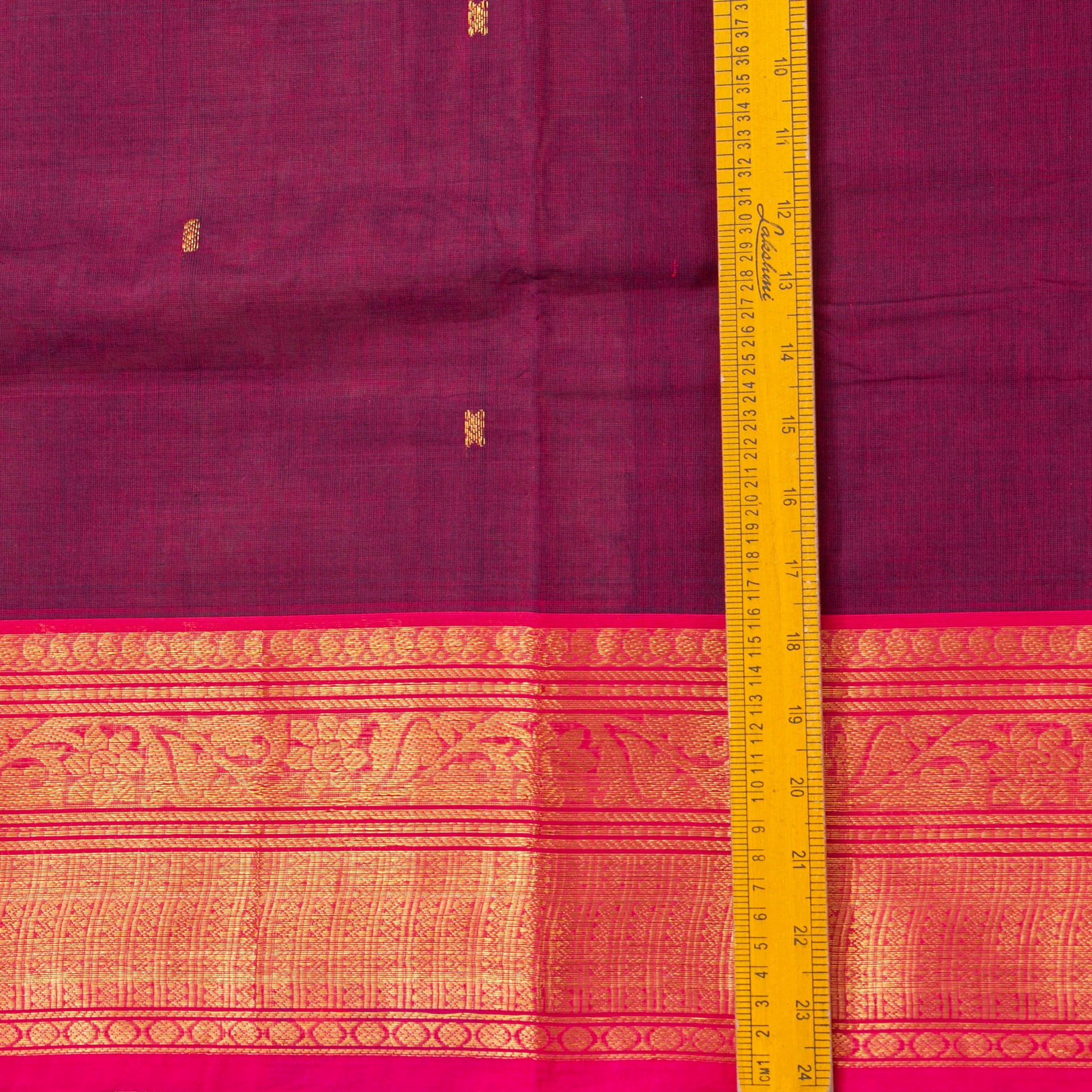 Magenta And Pink Kanchi Cotton Saree For Festive Wear PV MM KC 777 - Cotton Saree - Panjavarnam PV MM KC 777