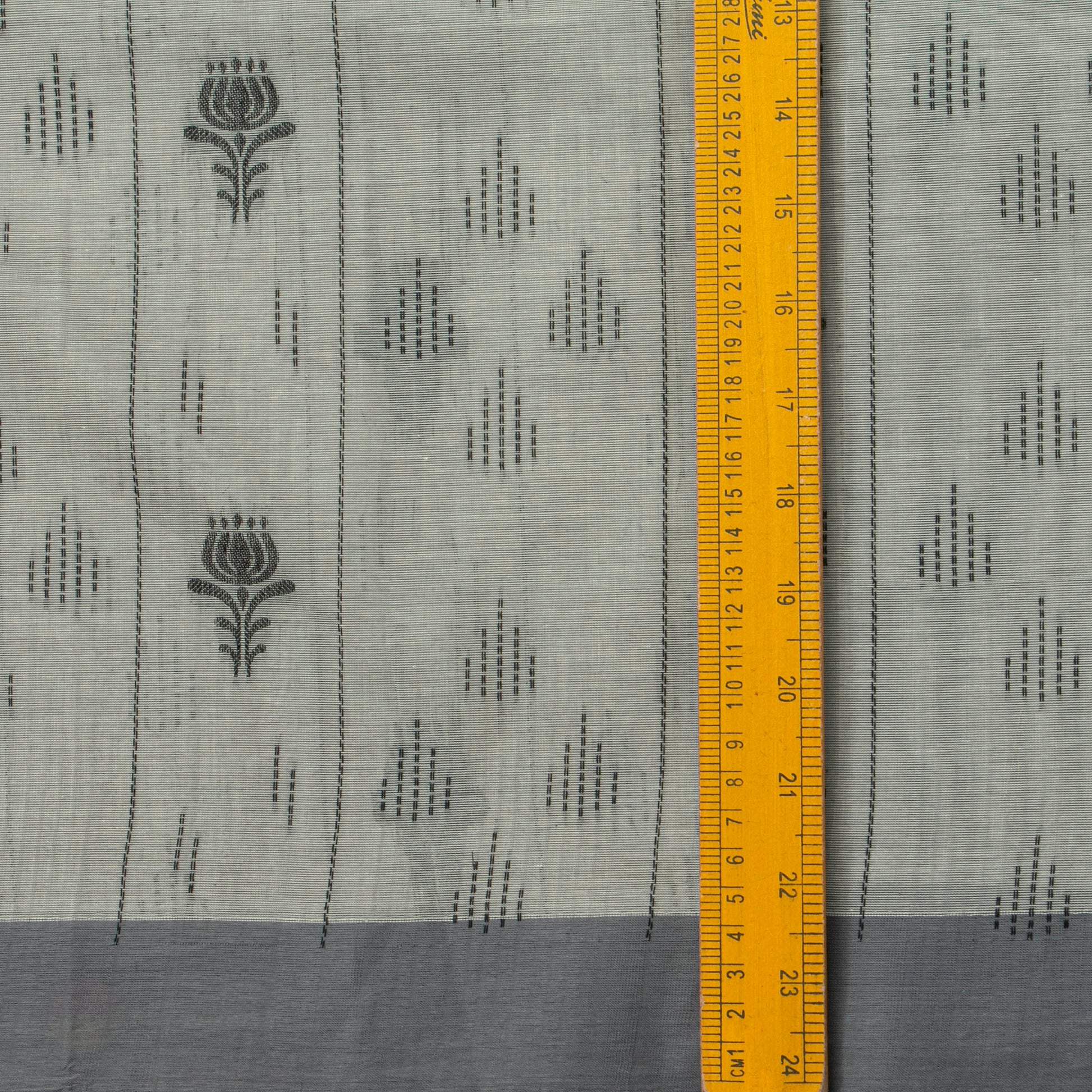 Grey Fancy Cotton Saree For Festive Wear PV MM FC 986 - Cotton Saree - Panjavarnam PV MM FC 986