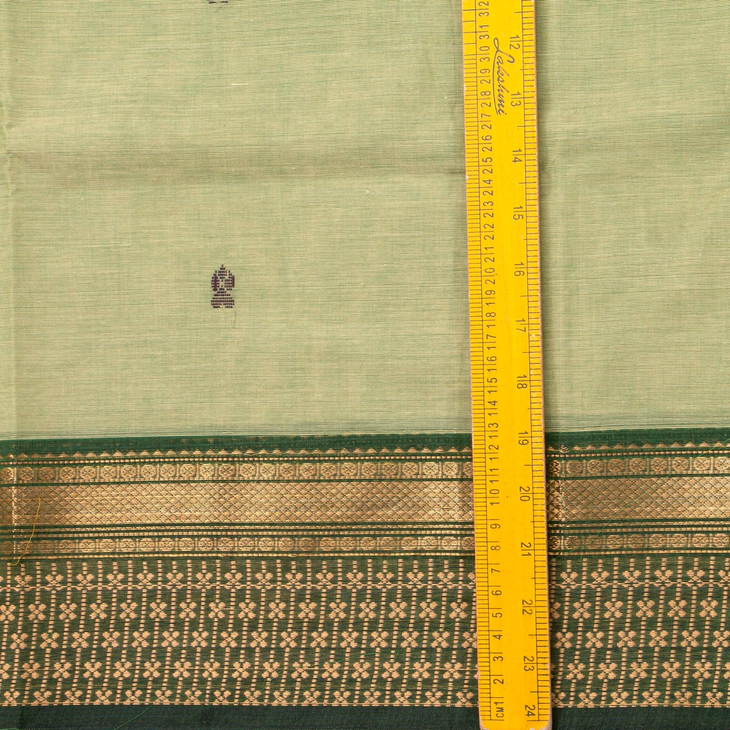 Elachi Green Kanchi Cotton Saree For Festive Wear PV MM KC 829 - Cotton Saree - Panjavarnam PV MM KC 829