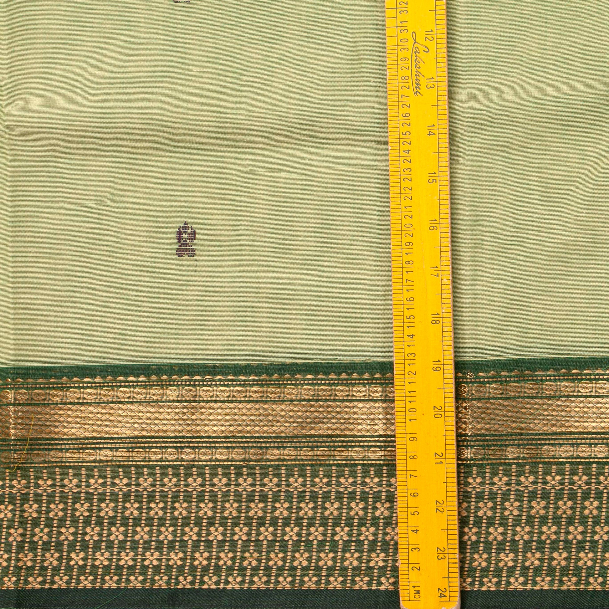 Elachi Green Kanchi Cotton Saree For Festive Wear PV MM KC 829 - Cotton Saree - Panjavarnam PV MM KC 829