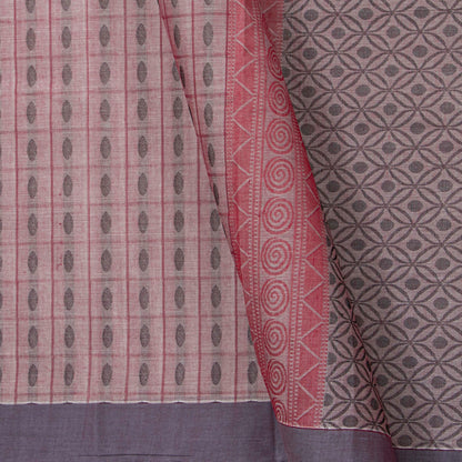 Pink Fancy Cotton Saree For Festive Wear PV MM FC 976 - Cotton Saree - Panjavarnam PV MM FC 976