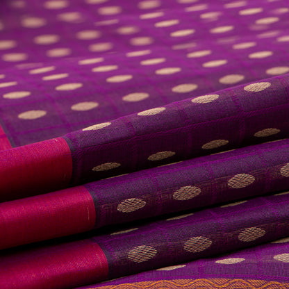Magenta And Pink Fancy Cotton Saree For Festive Wear PV MM FC 979 - Cotton Saree - Panjavarnam PV MM FC 979