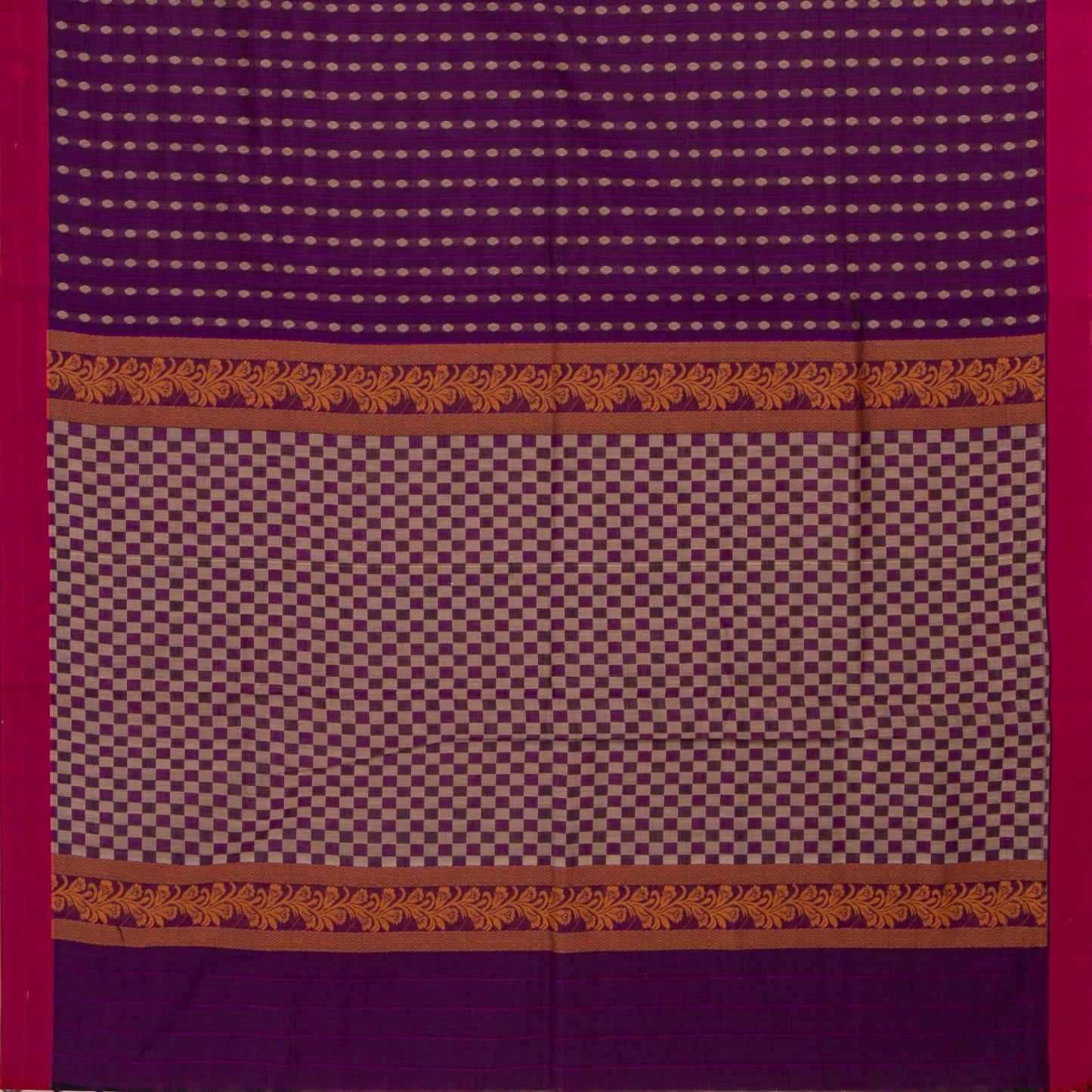 Magenta And Pink Fancy Cotton Saree For Festive Wear PV MM FC 979 - Cotton Saree - Panjavarnam PV MM FC 979