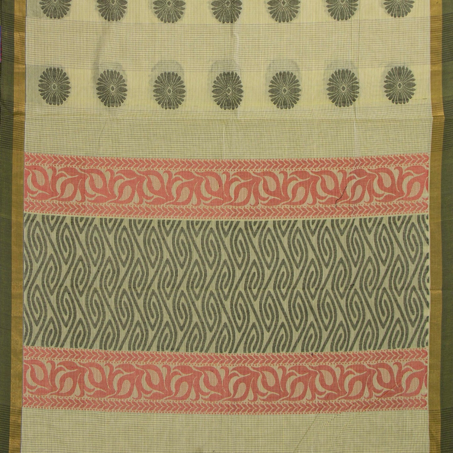 Pastel Green Fancy Cotton Saree For Festive Wear PV MM FC 978 - Cotton Saree - Panjavarnam PV MM FC 978