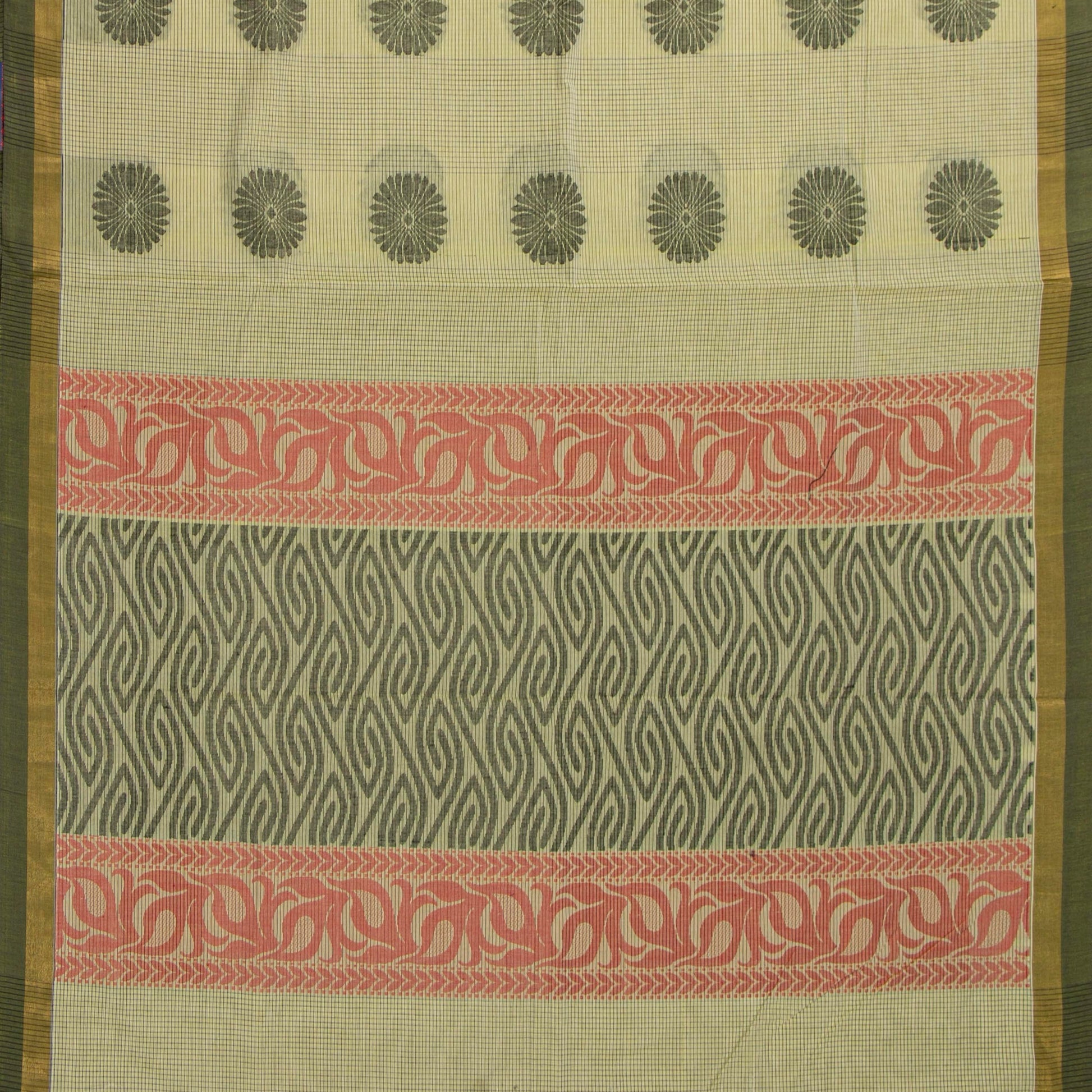 Pastel Green Fancy Cotton Saree For Festive Wear PV MM FC 978 - Cotton Saree - Panjavarnam PV MM FC 978