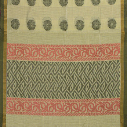 Pastel Green Fancy Cotton Saree For Festive Wear PV MM FC 978 - Cotton Saree - Panjavarnam PV MM FC 978