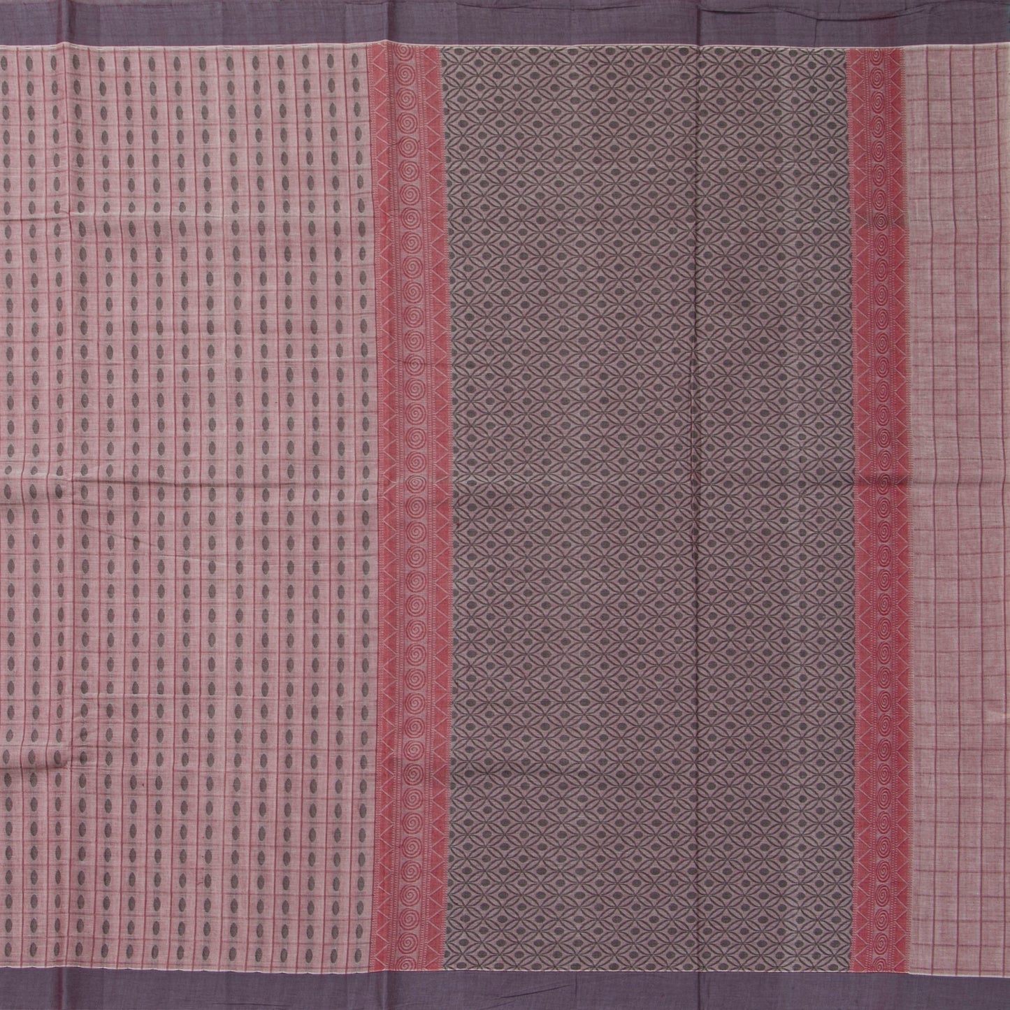 Pink Fancy Cotton Saree For Festive Wear PV MM FC 976 - Cotton Saree - Panjavarnam PV MM FC 976