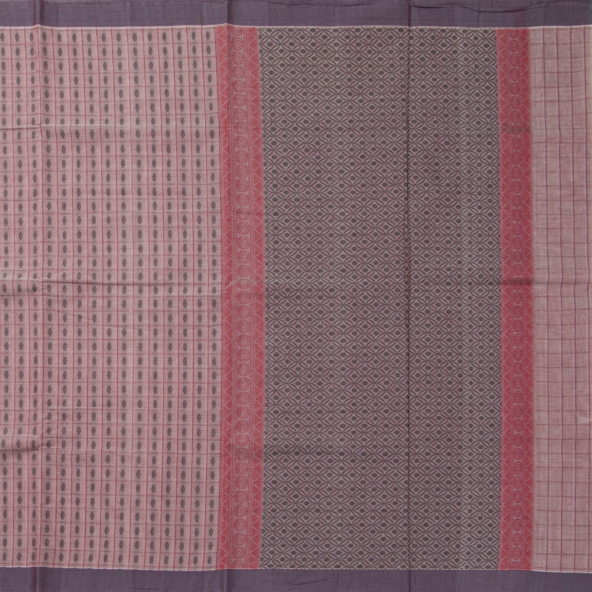 Pink Fancy Cotton Saree For Festive Wear PV MM FC 976 - Cotton Saree - Panjavarnam PV MM FC 976