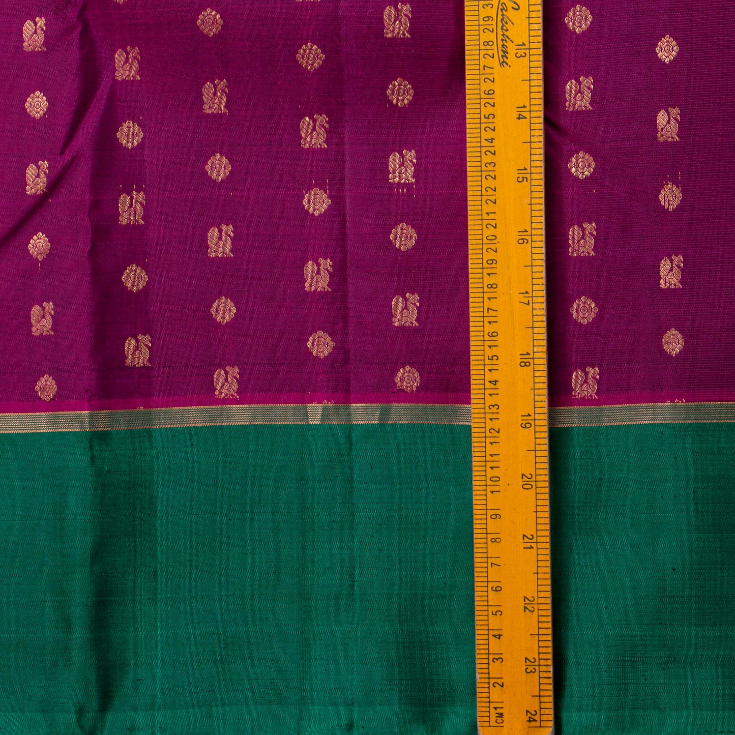 Magenta And Green Kanchipuram Silk Saree For Festive Wear PV NYC 1550