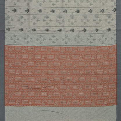 Grey Fancy Cotton Saree For Festive Wear PV MM FC 986 - Cotton Saree - Panjavarnam PV MM FC 986