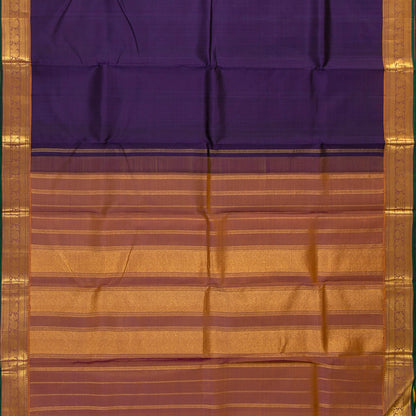 Blue And Gheva Kanchipuram Silk Saree For Festive Wear PV J 1797