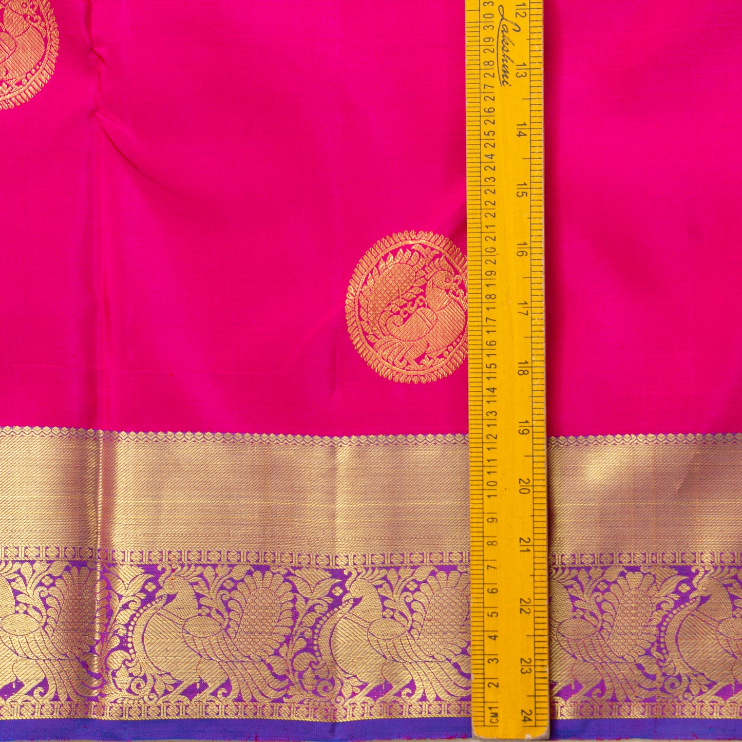 Pink And Violet Kanchipuram Silk Saree For Festive Wear PV NYC 1560