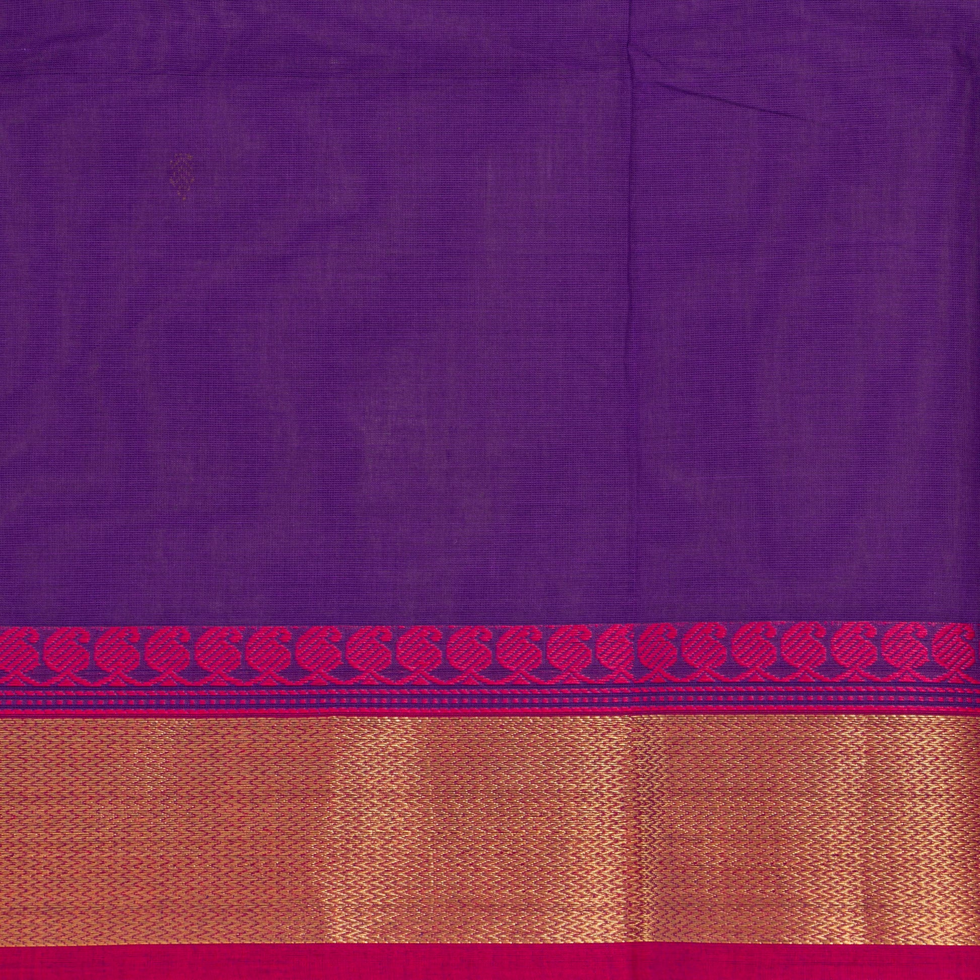 Purple And Pink Kanchi Cotton Saree For Festive Wear PV MM KC 781 - Cotton Saree - Panjavarnam PV MM KC 781